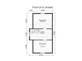 3d проект ДУ063 - планировка 2 этажа
