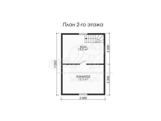 3d проект ДУ067 - планировка 2 этажа