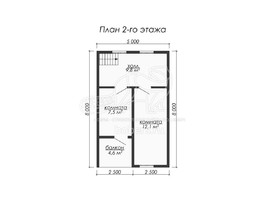 3d проект ДУ070 - планировка 2 этажа