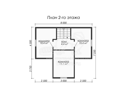 3d проект ДУ071 - планировка 2 этажа</div>