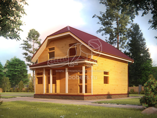 3d проект ДУ072 - вид сзади
