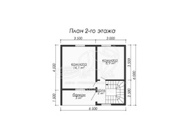 3d проект ДУ078 - планировка 2 этажа