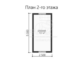 3d проект ДУ084 - планировка 2 этажа
