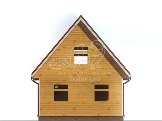 3d проект ДУ091 - фасад 1