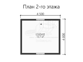 3d проект ДУ093 - планировка 2 этажа