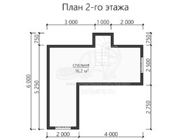 3d проект ДУ110 - планировка 2 этажа