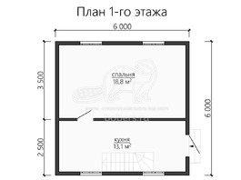 3d проект ДУ112 - планировка 1 этажа