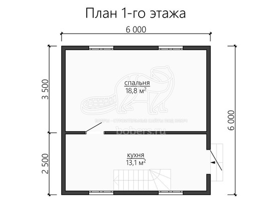 3d проект ДУ112 - планировка 1 этажа