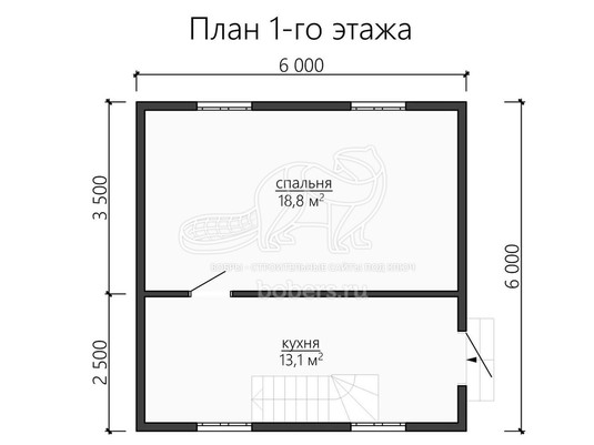 3d проект ДУ112 - планировка 1 этажа