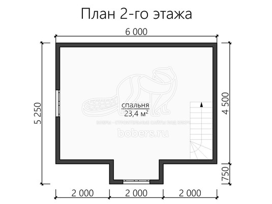 3d проект ДУ117 - планировка 2 этажа