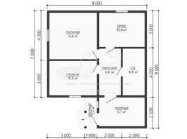 3d проект ДУ120 - планировка 1 этажа</div>