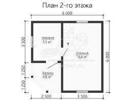 3d проект ДУ121 - планировка 2 этажа