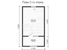 3d проект ДУ126 - планировка 2 этажа