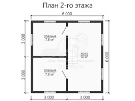 3d проект ДУ127 - планировка 2 этажа