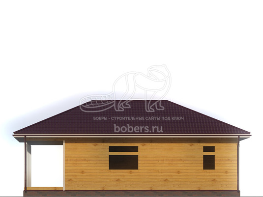 3d проект ДУ128 - фасад 2