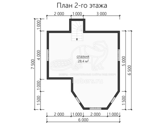3d проект ДУ130 - планировка 2 этажа</div>