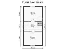 3d проект ДУ132 - планировка 2 этажа