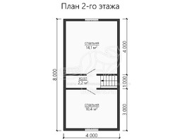 3d проект ДУ134 - планировка 2 этажа