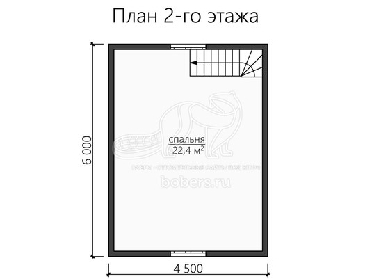 3d проект ДУ137 - планировка 2 этажа