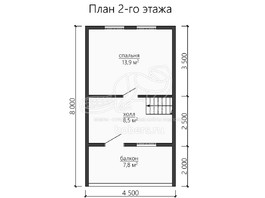 3d проект ДУ138 - планировка 2 этажа</div>