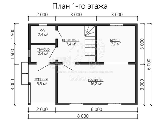3d проект ДУ139 - планировка 1 этажа