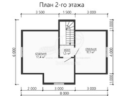 3d проект ДУ139 - планировка 2 этажа
