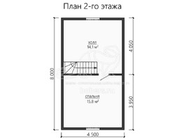 3d проект ДУ140 - планировка 2 этажа