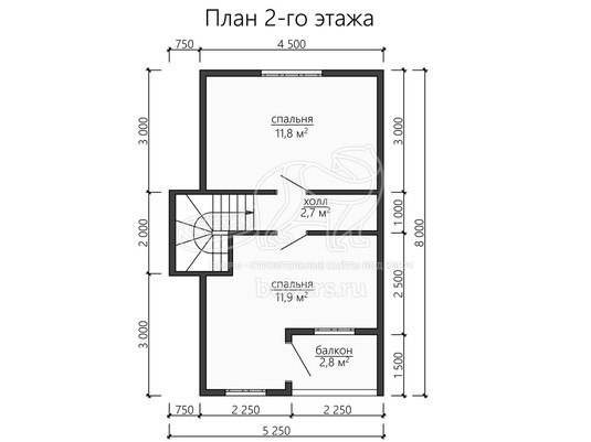 3d проект ДУ142 - планировка 2 этажа</div>