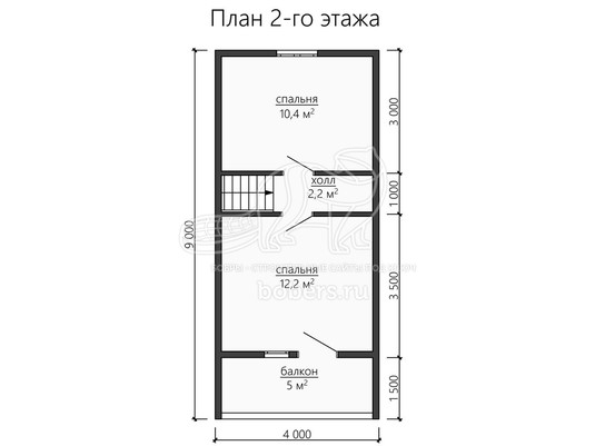 3d проект ДУ147 - планировка 2 этажа</div>