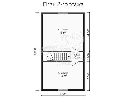 3d проект ДУ149 - планировка 2 этажа</div>