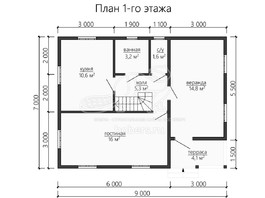 3d проект ДУ152 - планировка 1 этажа