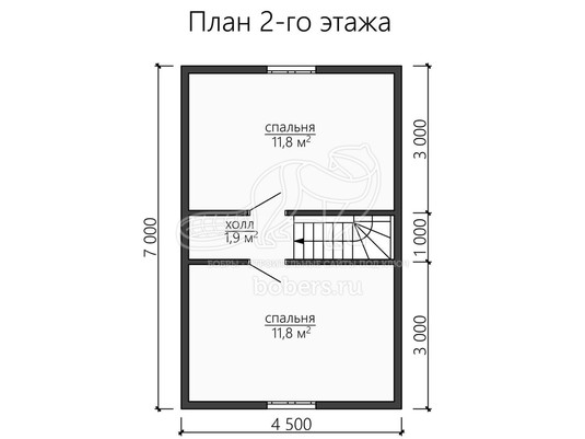 3d проект ДУ152 - планировка 2 этажа</div>