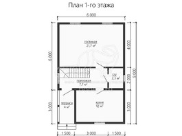 3d проект ДУ153 - планировка 1 этажа