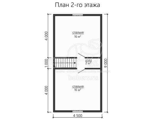 3d проект ДУ153 - планировка 2 этажа</div>