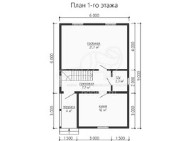 3d проект ДУ153 - планировка 1 этажа