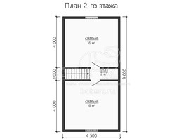 3d проект ДУ153 - планировка 2 этажа