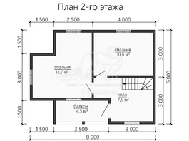 3d проект ДУ156 - планировка 2 этажа</div>