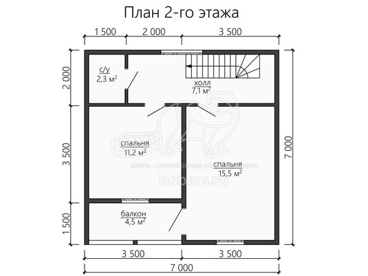 3d проект ДУ159 - планировка 2 этажа</div>