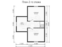 3d проект ДУ163 - планировка 2 этажа