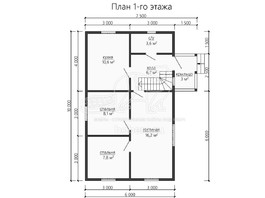 3d проект ДУ169 - планировка 1 этажа