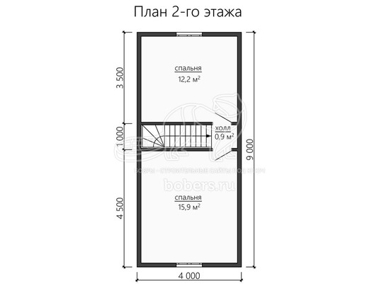 3d проект ДУ171 - планировка 2 этажа