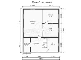 3d проект ДУ175 - планировка 1 этажа