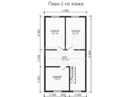 3d проект ДУ175 - планировка 2 этажа