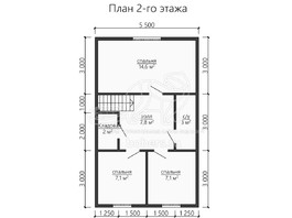 3d проект ДУ178 - планировка 2 этажа