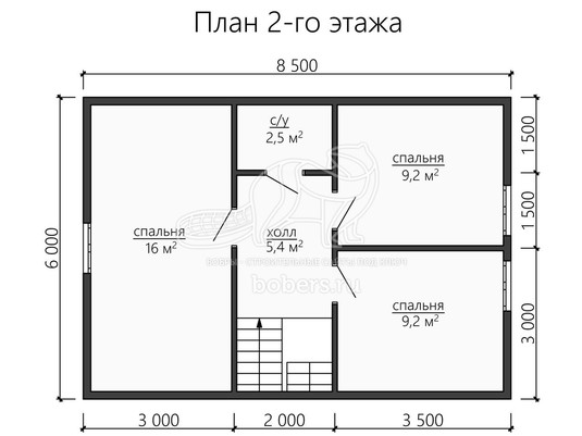 3d проект ДУ180 - планировка 2 этажа</div>