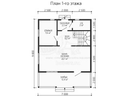3d проект ДУ181 - планировка 1 этажа