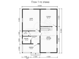 3d проект ДУ184 - планировка 1 этажа