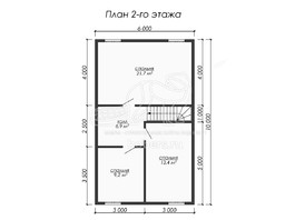 3d проект ДУ184 - планировка 2 этажа