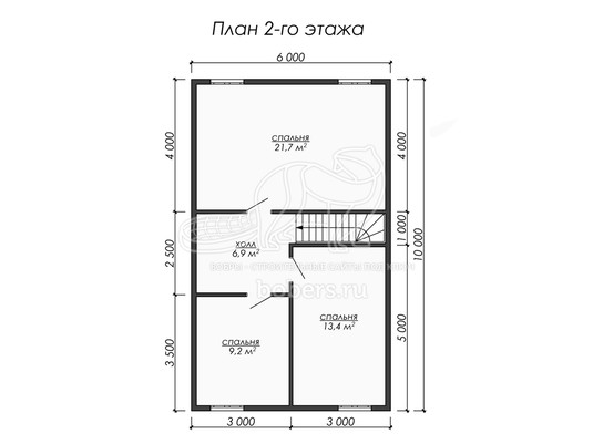 3d проект ДУ184 - планировка 2 этажа