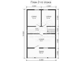 3d проект ДУ185 - планировка 2 этажа</div>